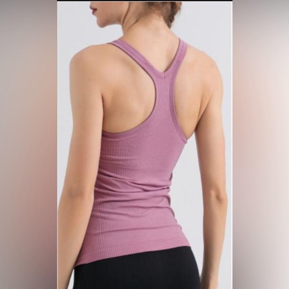 Pink Racerback Tank Top